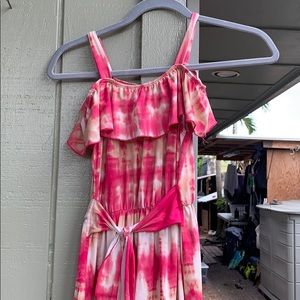 Pink Tie die dress